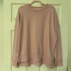 women’s blush pink crewneck - time and tru!